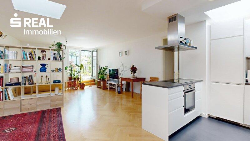 K�che und Wohnzimmer