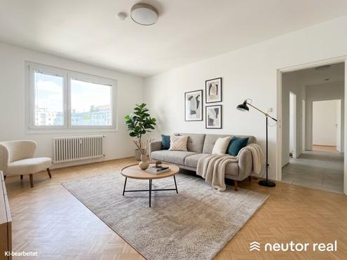 Teilsanierung - Ruhige 3-Zimmer Wohnung - Innenhoflage - Praktischer Grundriss - Nahe U2