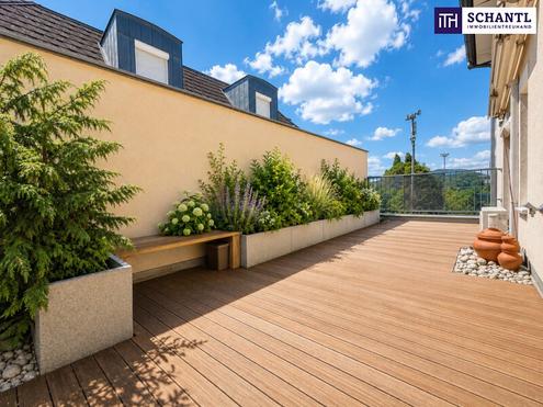 Gro�z�gige 2-Zimmer Terrassenwohnung mit offenem Wohnbereich, Klimaanlage und Tiefgaragenplatz in M�dling!