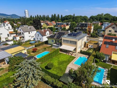 Familientraum nahe der Alten Donau - Haus mit Pool, Garten und Doppelgarage (nahe U6!)
