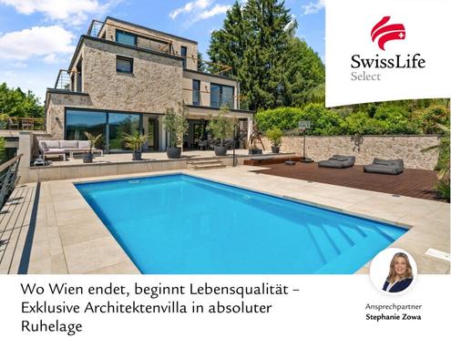 Wo Wien endet, beginnt Lebensqualit�t - Exklusive Architektenvilla in absoluter Ruhelage