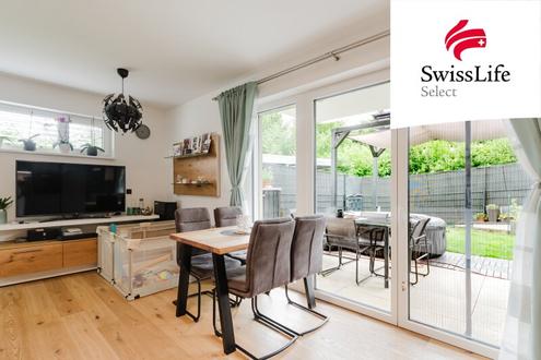 Modern & gem�tlich -- 3-Zimmer-Wohnung mit Garten, Garage & Carport (BJ 2022)