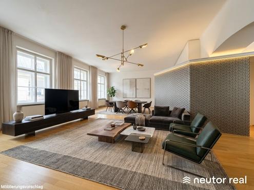 Exklusives Altbaujuwel N�he Karlsplatz & Naschmarkt - Stilvolle 3-Zimmer-Wohnung mit Loftcharakter in Bestlage des 4. Bezirks - 4. Liftstock