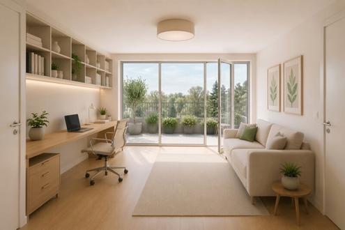 Lichtdurchflutete 3-Zimmer-Dachgeschosswohnung mit zwei Terrassen