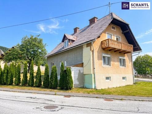 Viel Platz, viel Grün, viel Potenzial - renovierungsbedürftiges Einfamilienhaus mit schönem Grundstück - in 8654 Fischbach