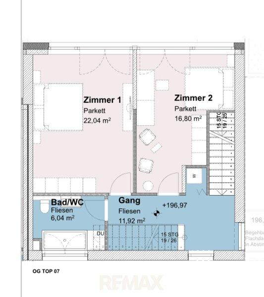 Grundriss Obergeschoss Top 7