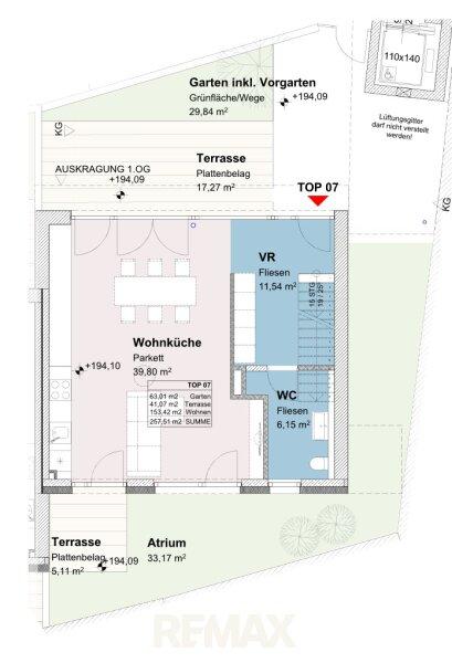 Grundriss Erdgeschoss Top 7