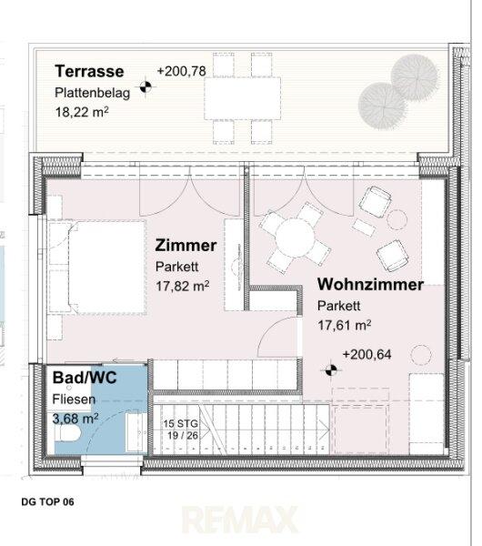 Grundriss Dachgeschoss Top 6