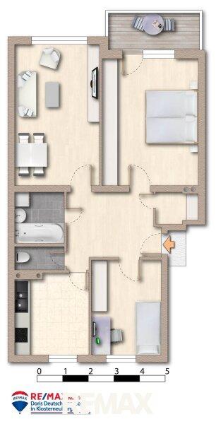 Grundriss m�bliert