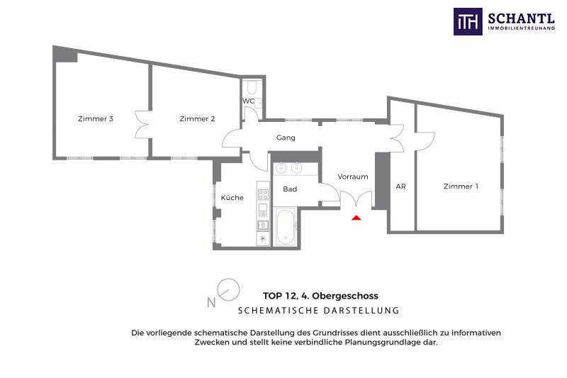 Grundriss Top 12, schematische Darstellung