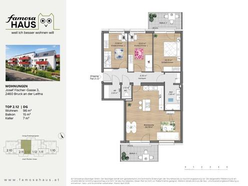 Ruhige 4-Zimmer-Wohnung im ziegelmassivem Energiesparhaus | 2 Balkone, Kellerabteil & 2 Parkpl�tzen