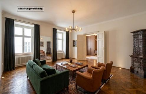++NEU++ Juwel im Herzen der Innenstadt: sanierungsbed�rftige 4 Zimmer-Altbauwohnung mit Terrasse
