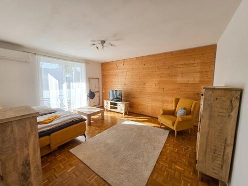 Gepflegte helle 2-Zimmer-Wohnung mit Balkon, Parkplatz, Klimaanlage und Kellerabteil - Mühlgasse