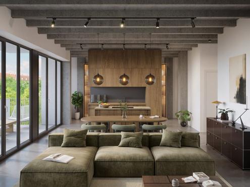 THE ARIK | Lichtdurchflutetes Loft bis zu 3 m Raumh�he und Bodentiefe Fensterfronten
