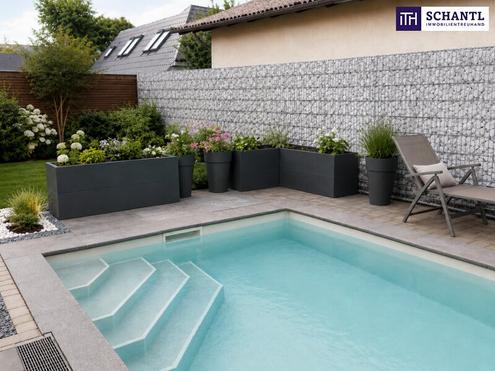 Sommer zuhause genie�en! Familienhaus mit eigenem Pool & gro�er Terrasse