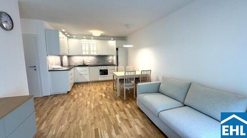 Teilm�blierte 3 Zimmer-Gartenwohnung mit Blick ins Gr�ne: Ihr neues Zuhause in den "Flori Flats"