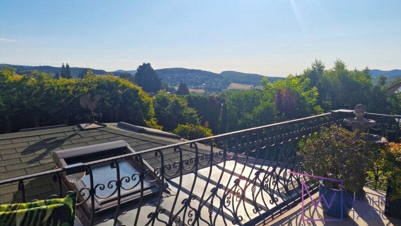Kilometerweiter Fernblick von der Terrasse