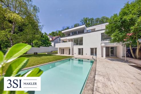 Sieveringer Wohnqualit�t: Villa mit Pool, Garten und viel Privatsph�re