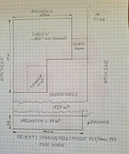 Plan Garten und Terasse