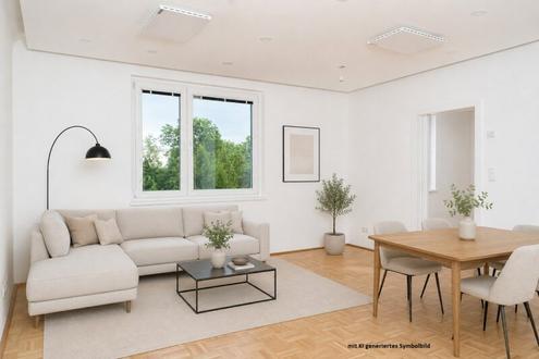PROVISIONSFREI: Ruhe, Gr�nblick & moderner Wohnkomfort - generalsanierte 2-Zimmer-Wohnung