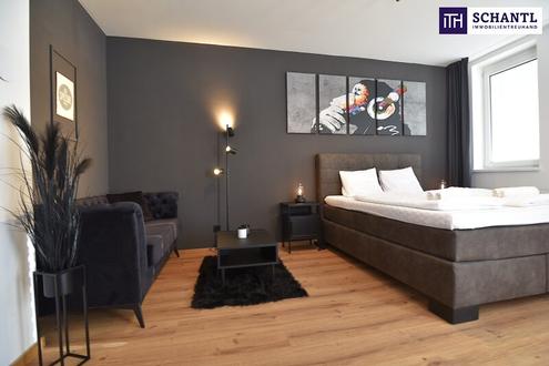 Monkey Loft im City Center | Stylishes Wohnen in der Grazer Innenstadt | 4. Liftstock | Balkon in den Innenhof | moderne Einrichtung