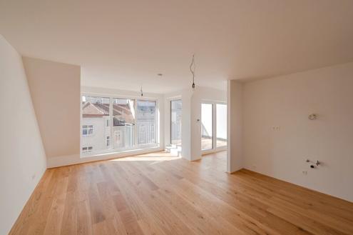 ++NEU++ Hochwertiger 3-Zimmer DG-ERSTBEZUG auf einer Ebene mit Terrasse!