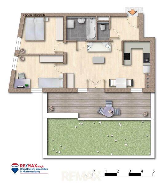 Grundriss m�bliert