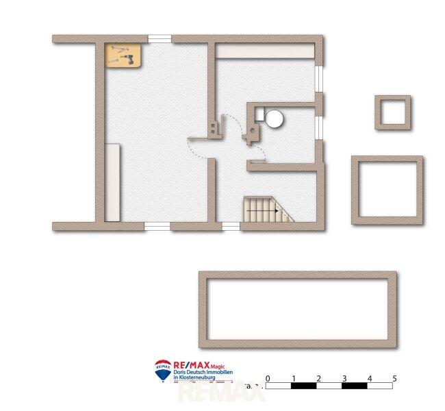 Grundriss Kellergeschoss m�bliert