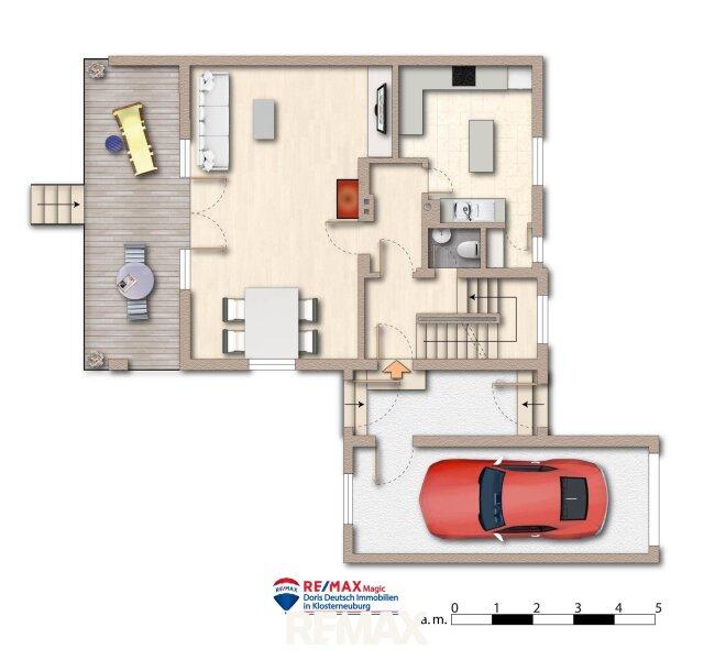 Grundriss Erdgeschoss m�bliert