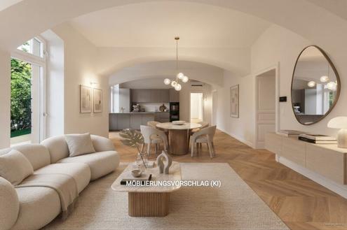 ERSTBEZUG NACH GENERALSANIERUNG: Luxus-Gartenresidenz mit Privatgarage & Designer-Ausstattung - Luftwärmepumpe u. Wallbox inklusive!