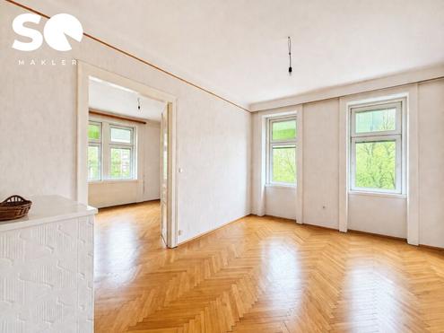 #SQ - 2-Zimmer-Sanierungsbed�rftige Altbauwohnung mit Parkblick in 1200 Wien