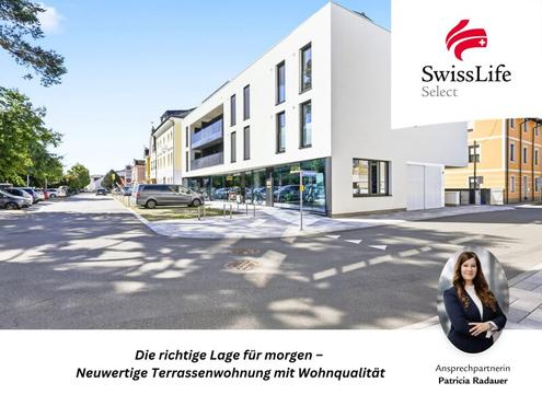 Wohnkomfort pur: Neuwertige 2- oder 3-Zimmer-Wohnung mit West-Eckterrasse & Stellplatz