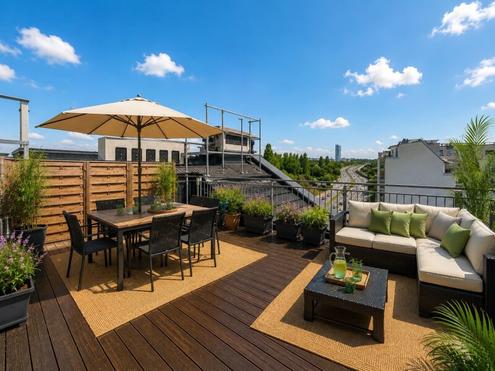 29m� Dachterrasse - N�he U6 Handelskai