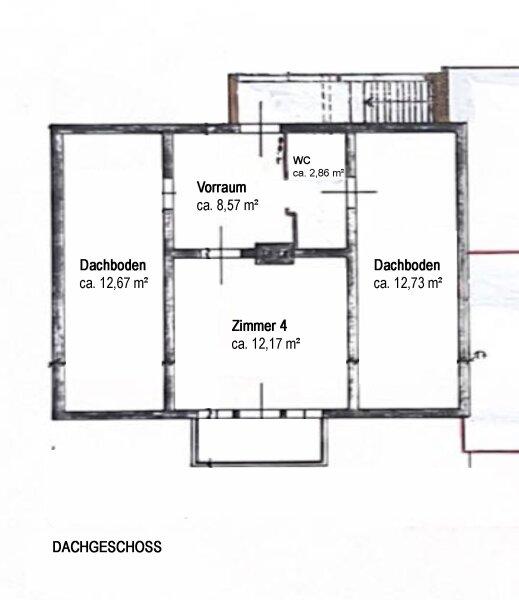Planskizze Dachgescho�