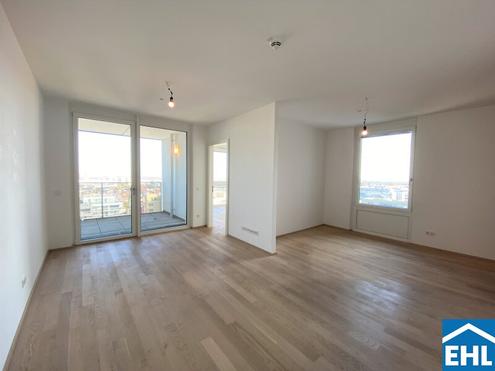 15.OG !!! Großzügige 2 Zimmerwohnung mit Loggia im Herzen von Monte Laa