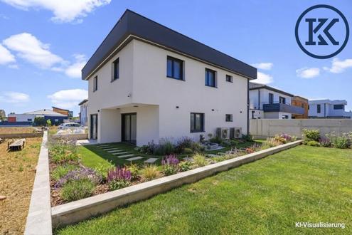 Neubau-Einfamilienhaus in Unterbrunn - Smart Living mit Garten, nahe Wien