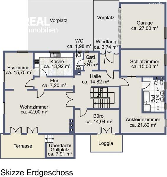 Plan Erdgeschoss