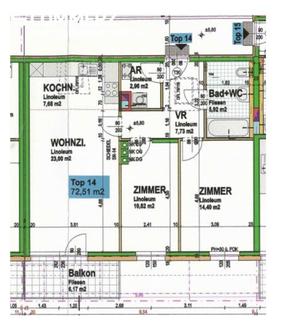 Gef�rderte 3-Zimmer-Wohnung