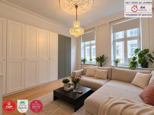 Charmante 3-Zimmer-Altbauwohnung mit 30m2 gro�er Terrasse im 5. Bezirk!