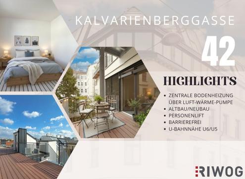 TINY APARTMENT mit Terrasse komplett in den Innenhof gerichtet | LUFT-WÄRME-PUMPE