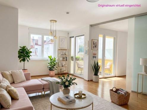ZUM VERLIEBEN! ENTZ�CKENDE HOFSEITIGE 2-ZIMMER-WOHNUNG IM 3. LIFTSTOCK MIT BALKON - U3-N�HE