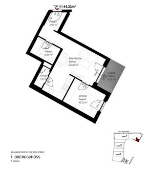 2-Zimmer-Neubauwohnung inkl. Komplettk�che, Loggia und Kellerabteil/ ALF52 Top 1-18