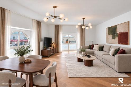 AUGARTEN direkt vor der Haust�re - sanierte 3-Zimmer-Wohnung im herrschaftlichen Altbau mit privatem Lift