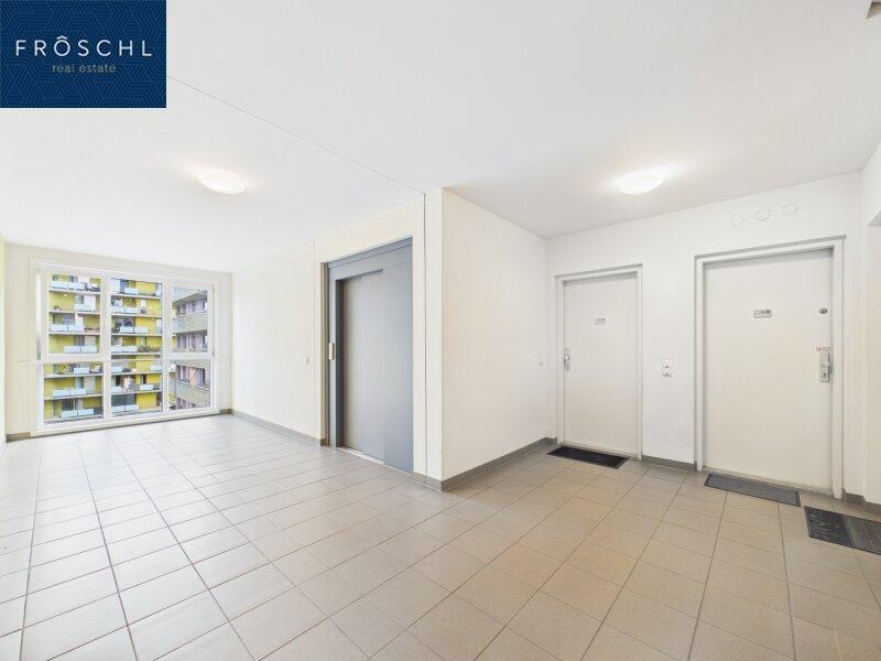 Ansicht Stiegenhaus und Liftanlage