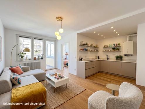 LIEBLINGSPLATZ! WUNDERSCH�N HELLE SANIERTE 3 ZIMMER MIT BALKON IM KLIMAFITTEN GR�TZL