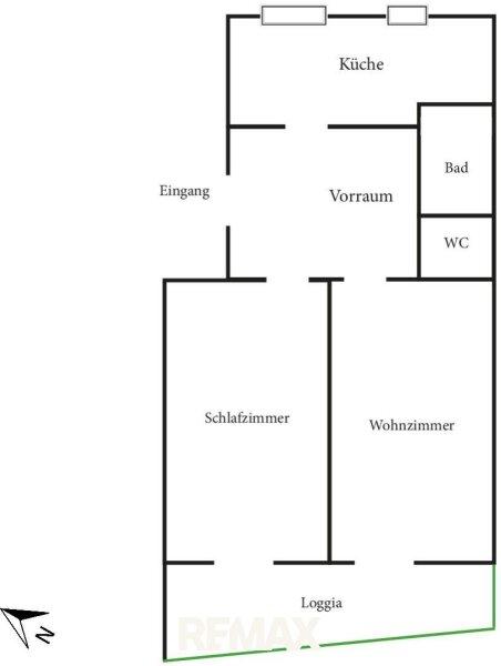 11. ETW 1110 Wien - Grundriss 