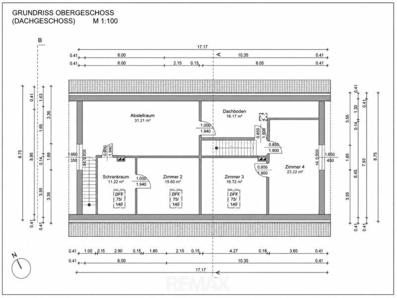 Grundriss Obergesho�