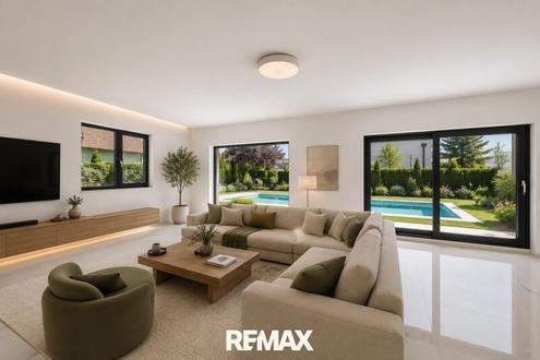 "Luxuri�se Doppelthaush�lfte mit Pool, Garten und hochwertiger Ausstattung!"