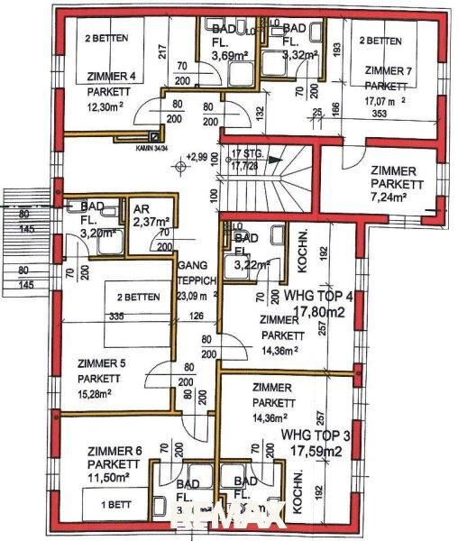 Grundriss OG Pension