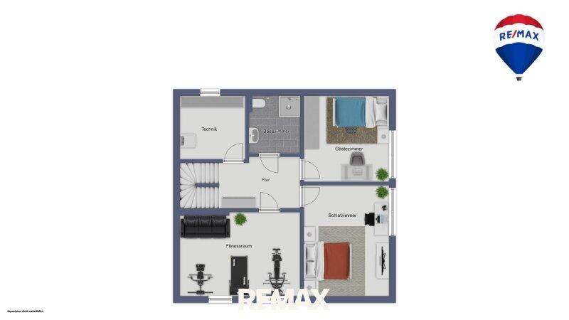 Souterrain-Wohnbereich Plan